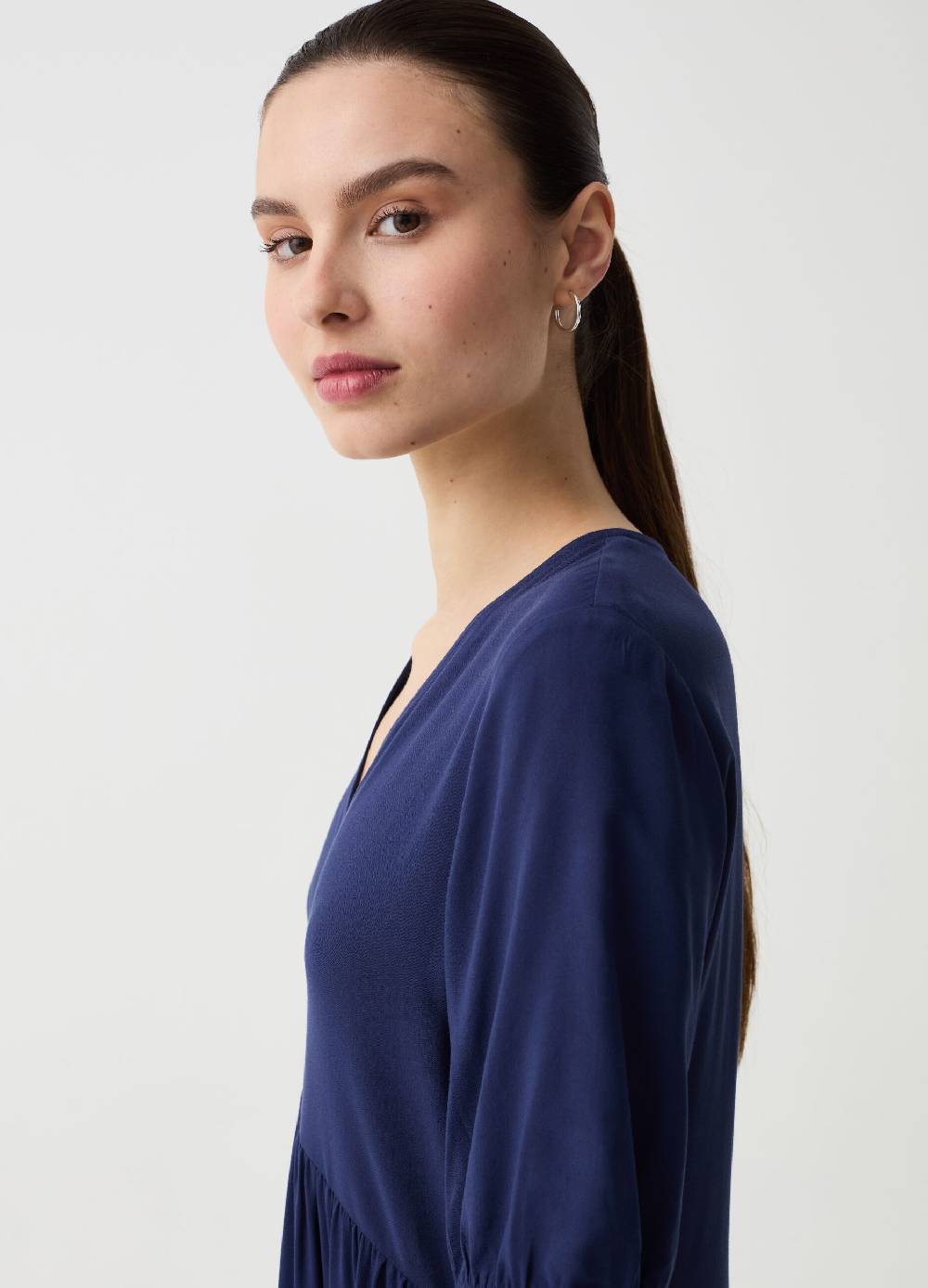 Ovs Vestito corto a balze con scollo a V Negozi Online