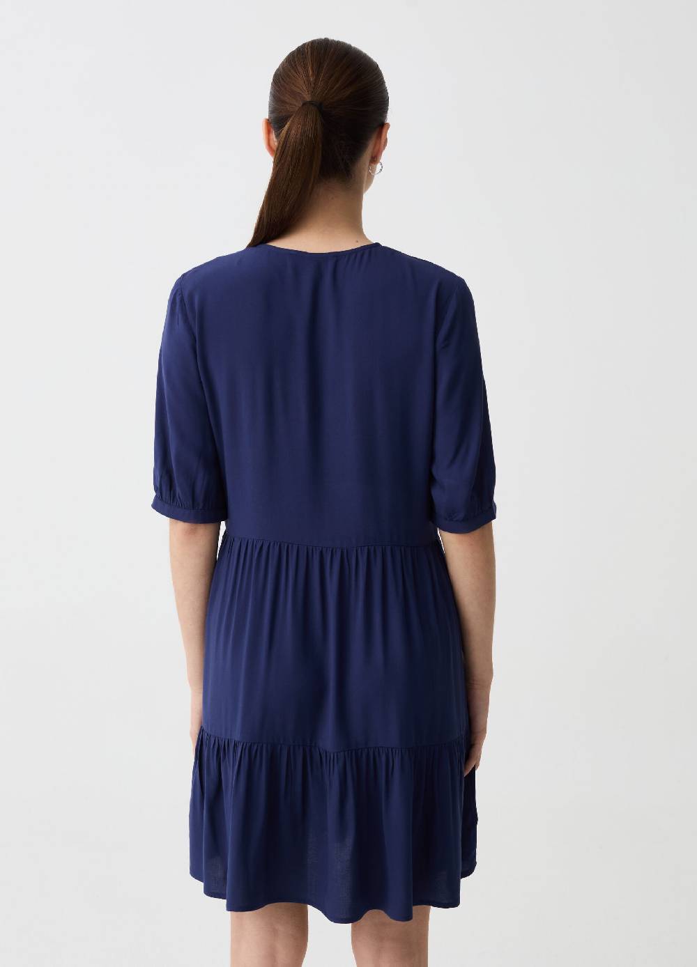Ovs Vestito corto a balze con scollo a V Negozi Online