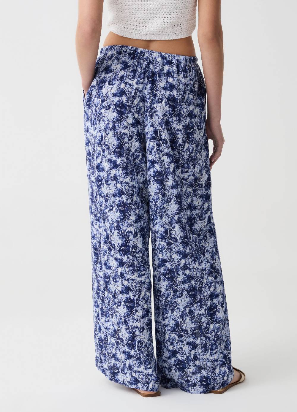 Ovs Pantalone palazzo wide leg con spacchi Economico