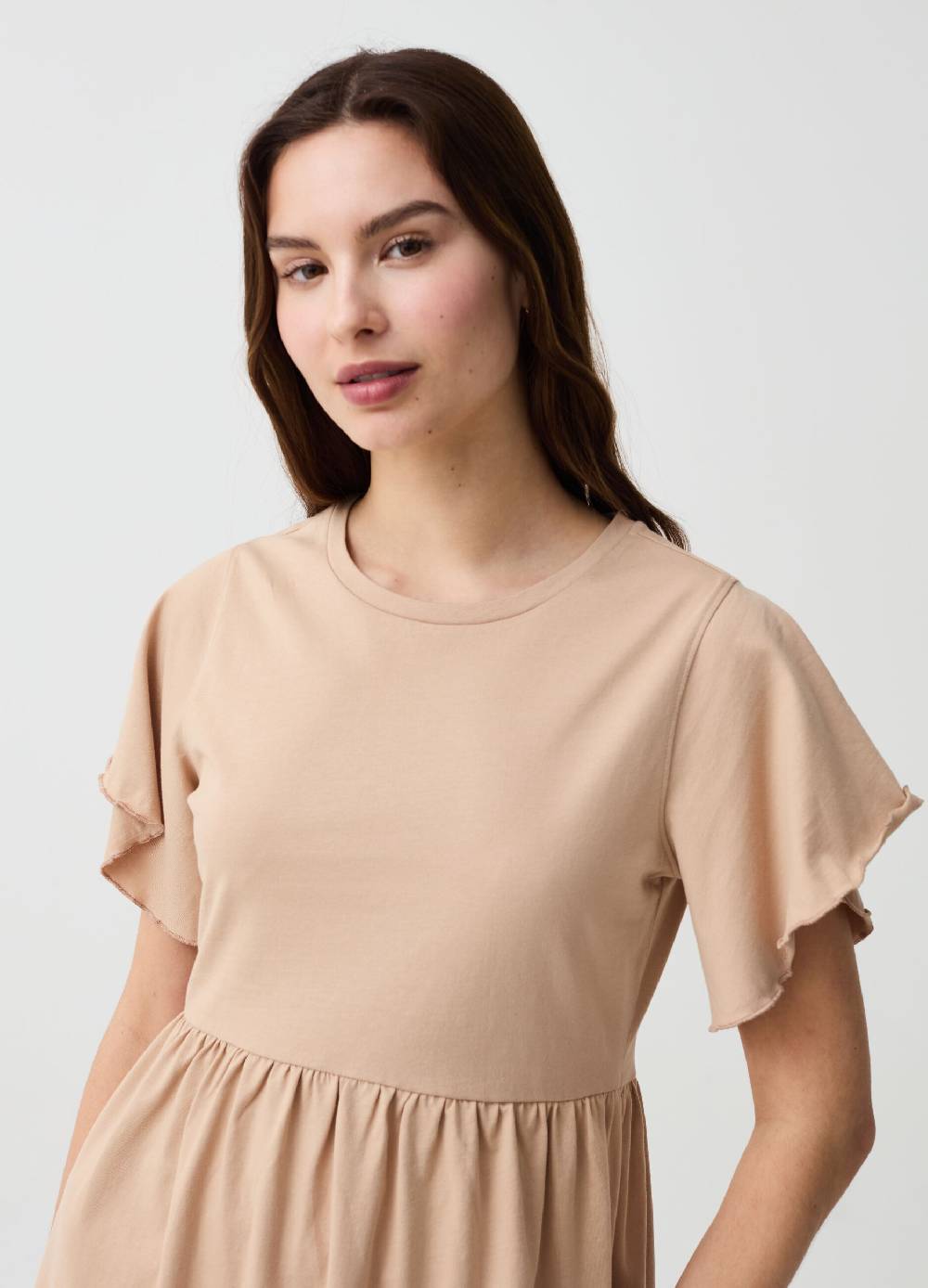 Ovs Vestito Essential corto con maniche a farfalla Outlet