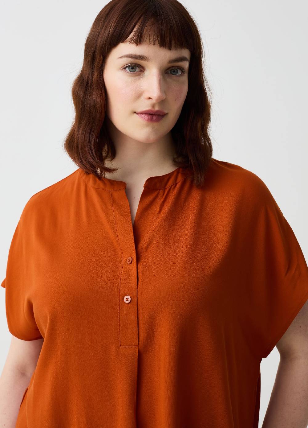 Ovs Blusa in viscosa con bottoni Curvy Offerte