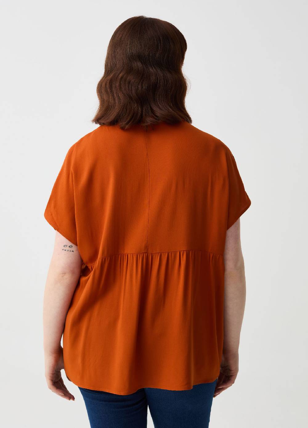 Ovs Blusa in viscosa con bottoni Curvy Offerte
