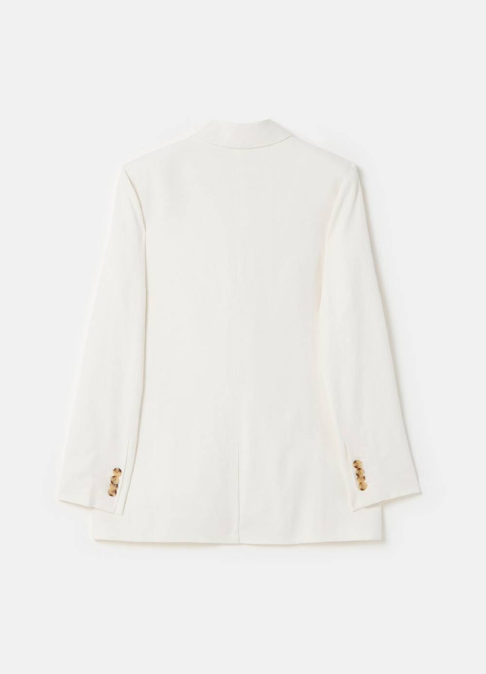 Ovs Blazer doppiopetto in lino e viscosa Hotsell