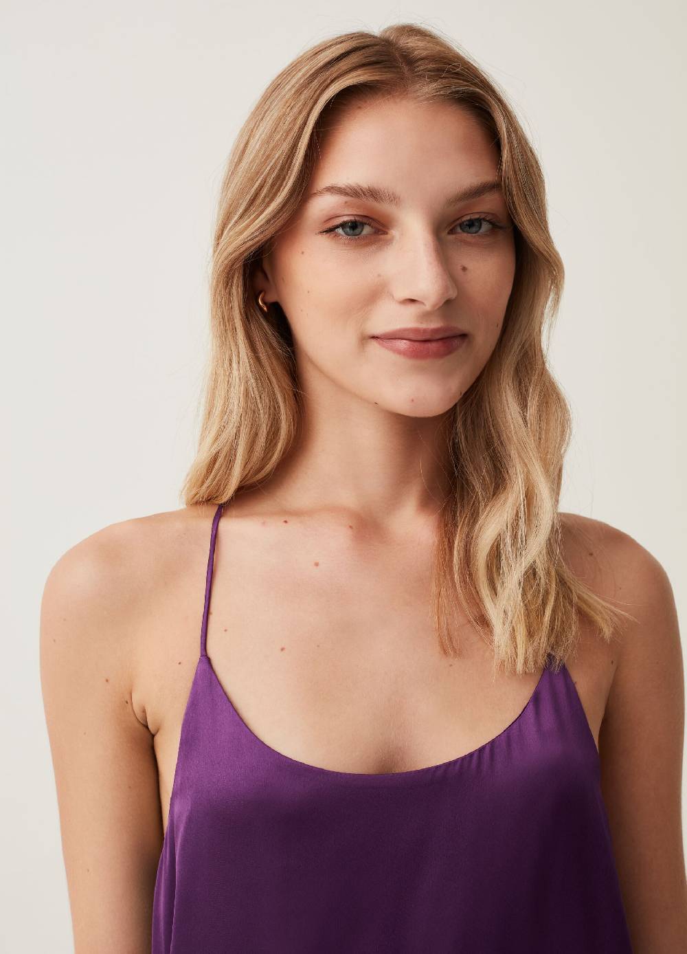 Ovs Abito lungo in satin con spacchi Vendita Calda