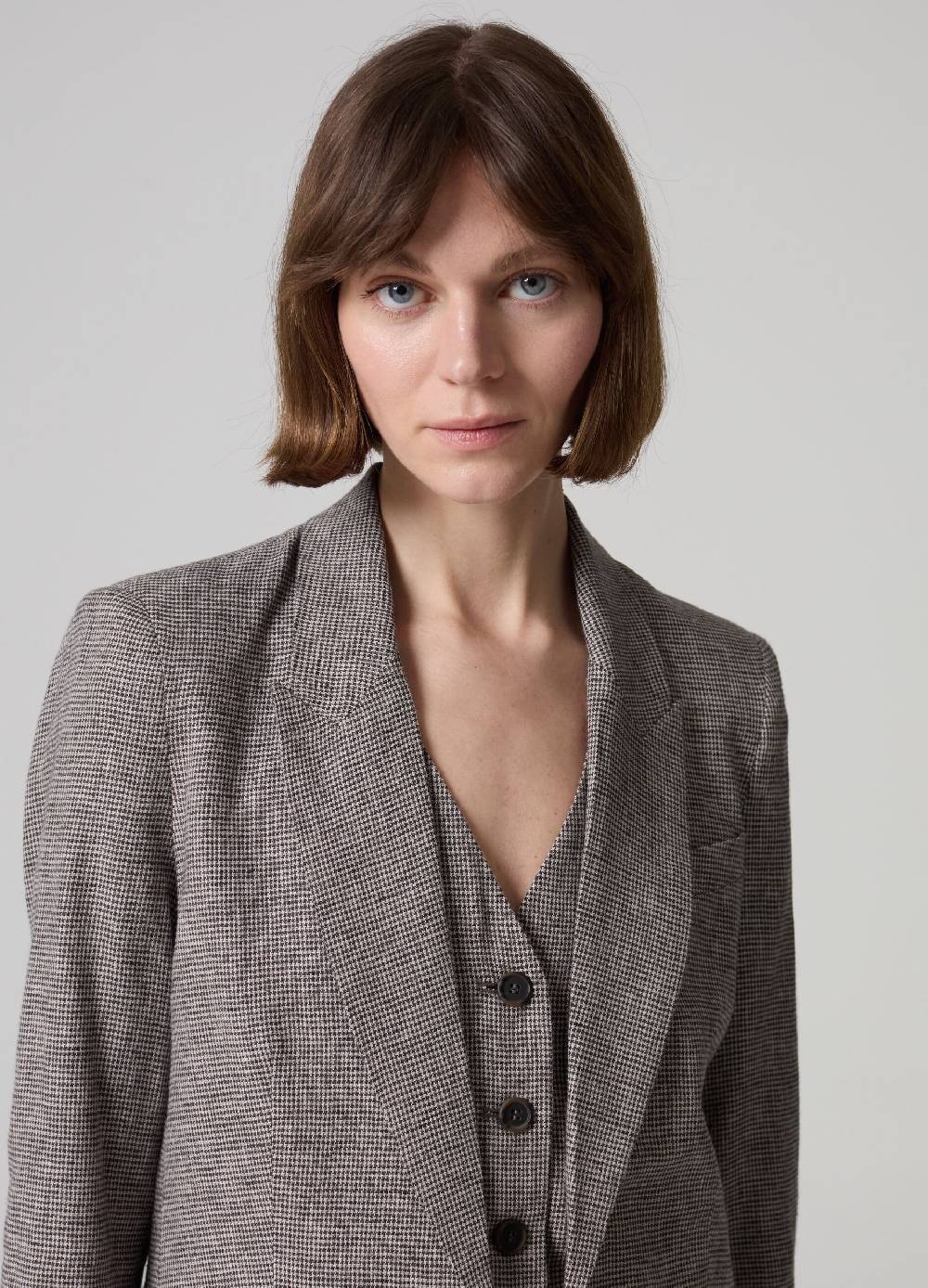 Ovs Blazer in tessuto misto lino e viscosa PIOMBO Moda