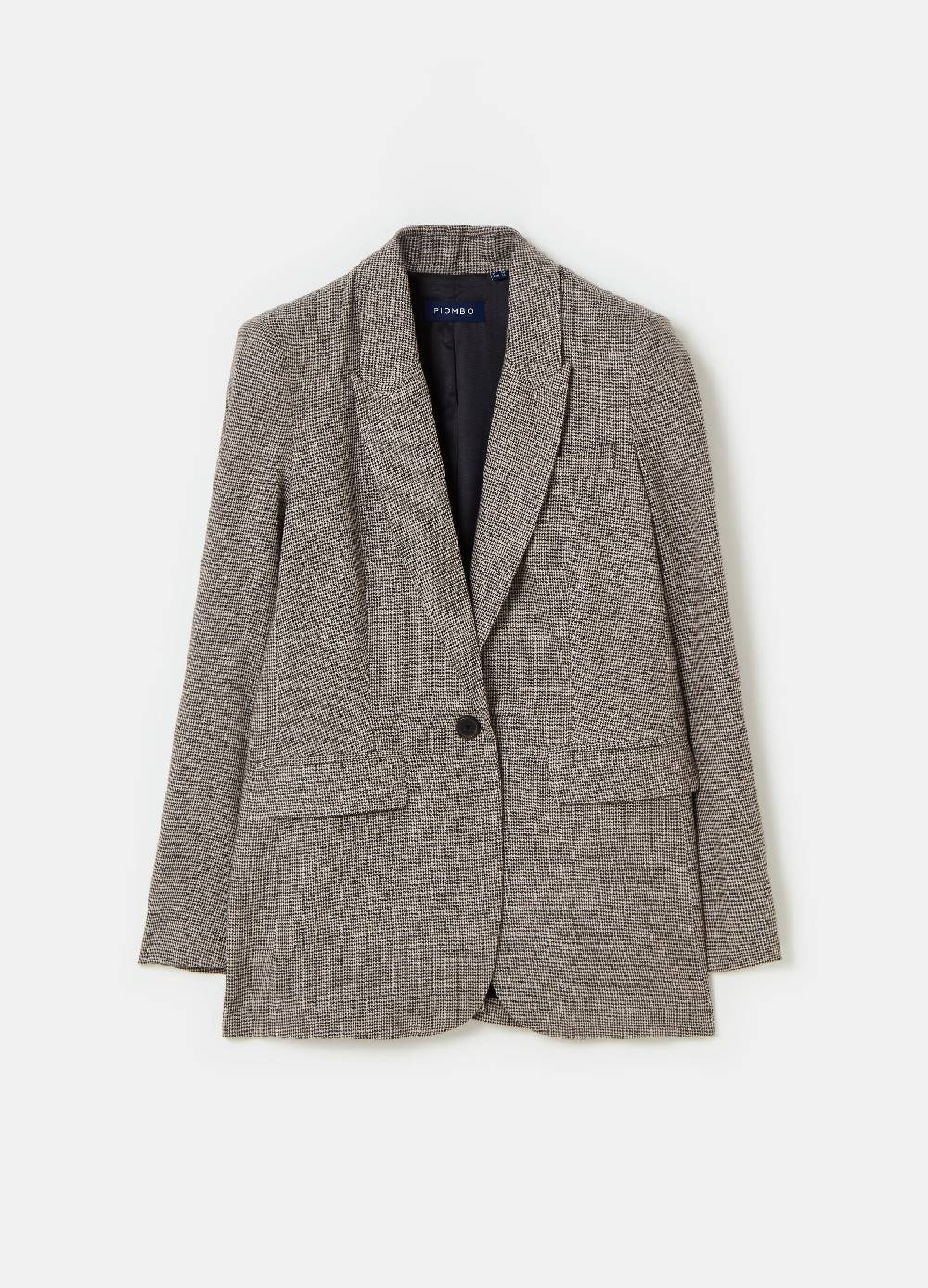 Ovs Blazer in tessuto misto lino e viscosa PIOMBO Moda