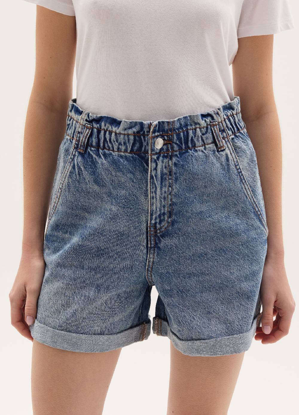 Ovs Shorts paper bag in denim Italy