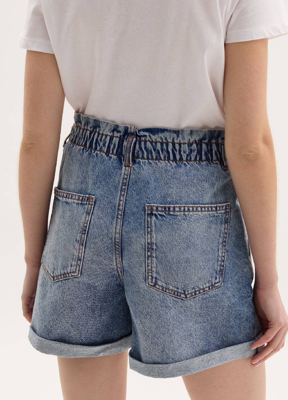 Ovs Shorts paper bag in denim Italy