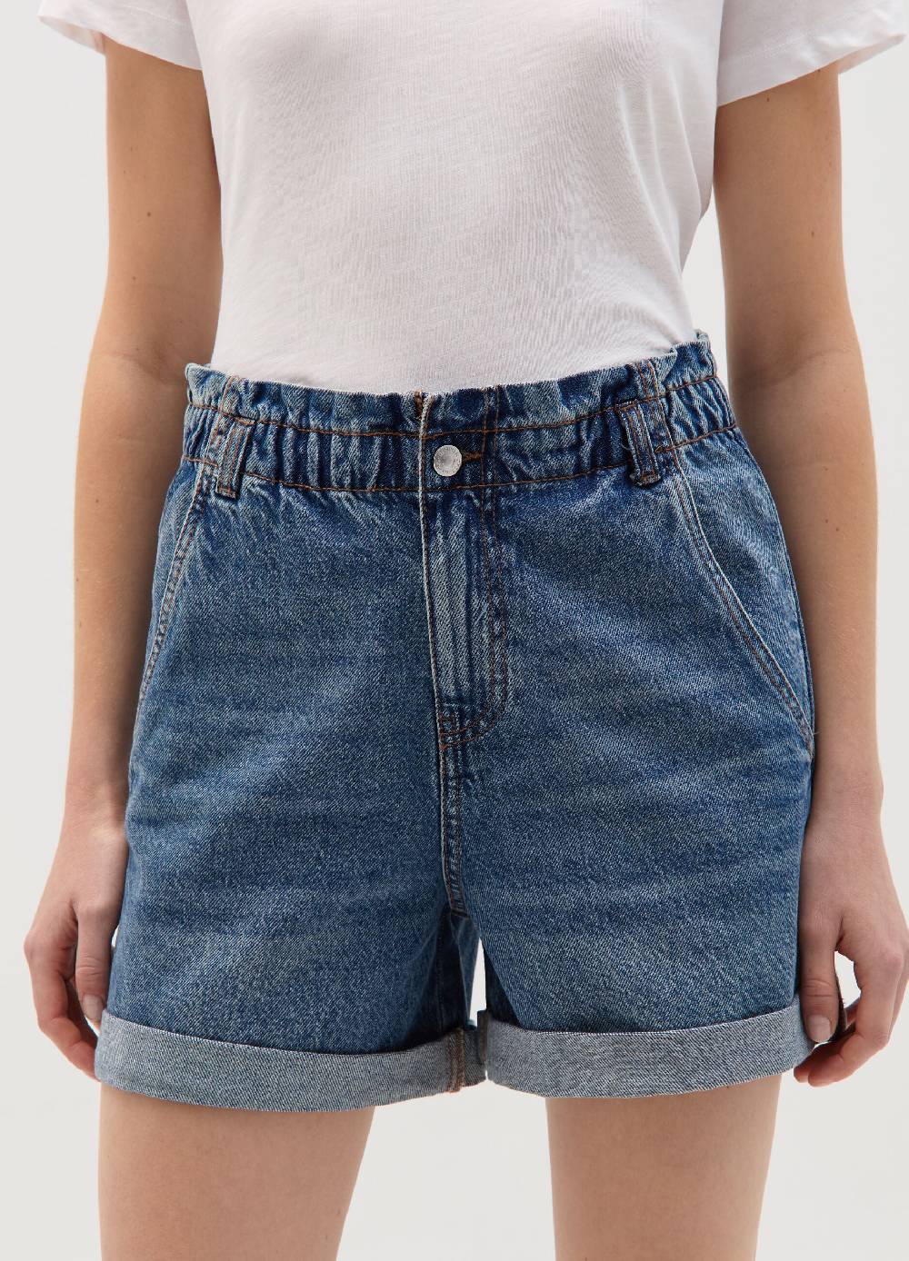 Ovs Shorts paper bag in denim Qualità