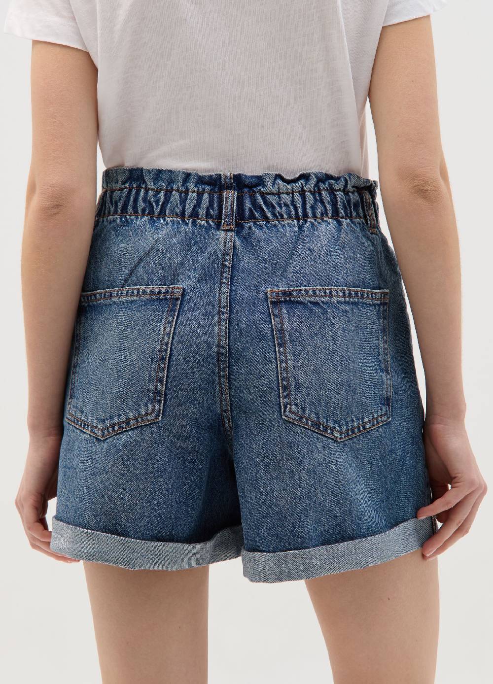 Ovs Shorts paper bag in denim Qualità