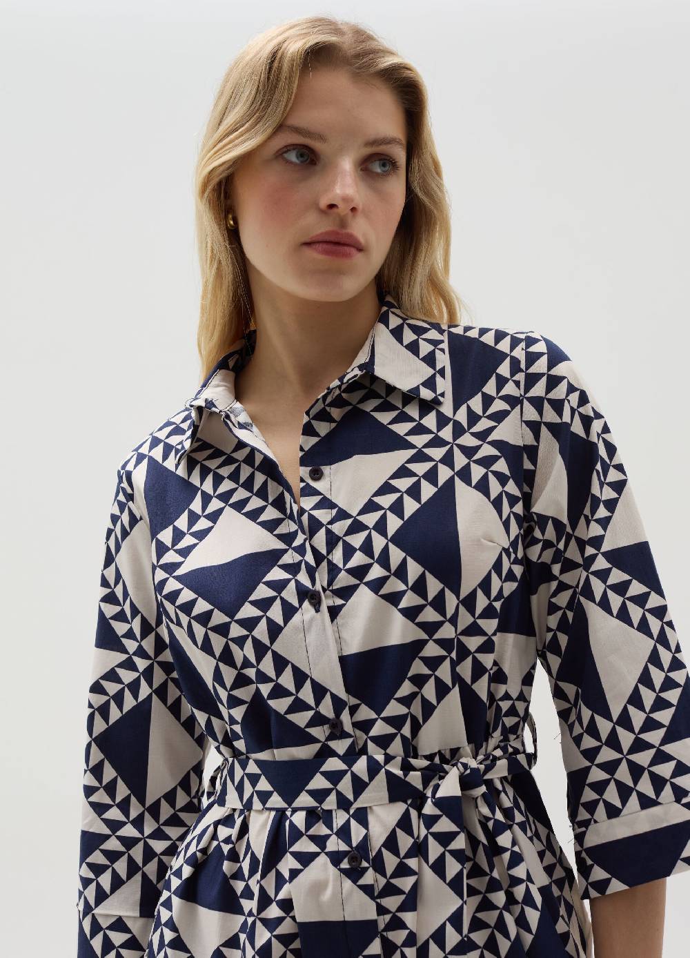 Ovs Vestito chemisier con cintura fantasia Soddisfazione Garantita