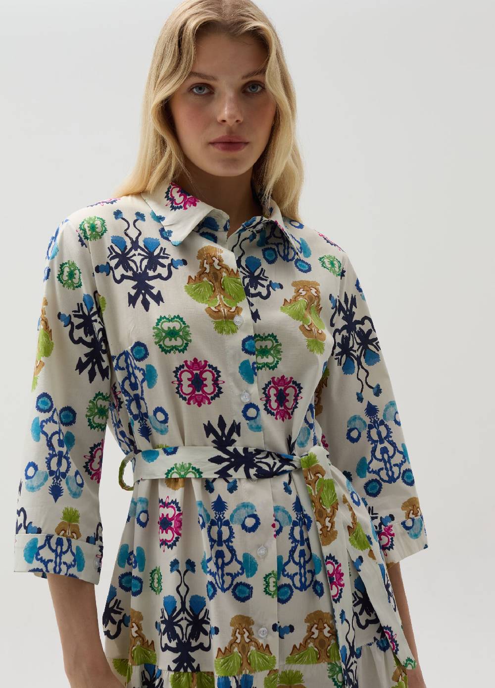 Ovs Vestito lungo chemisier stampa boho Qualità Garantita