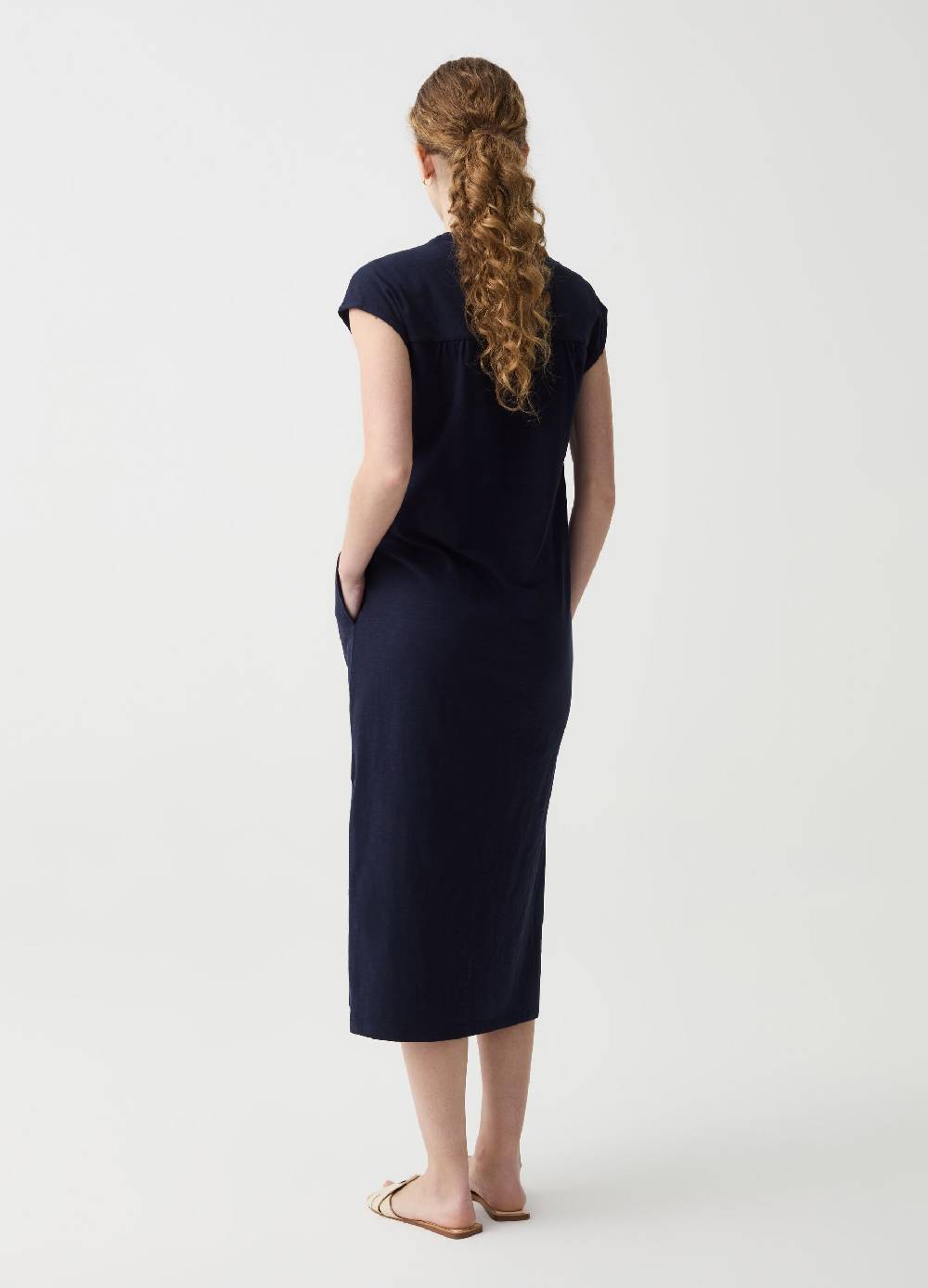 Ovs Vestito Essential lungo con apertura a V Nuovo