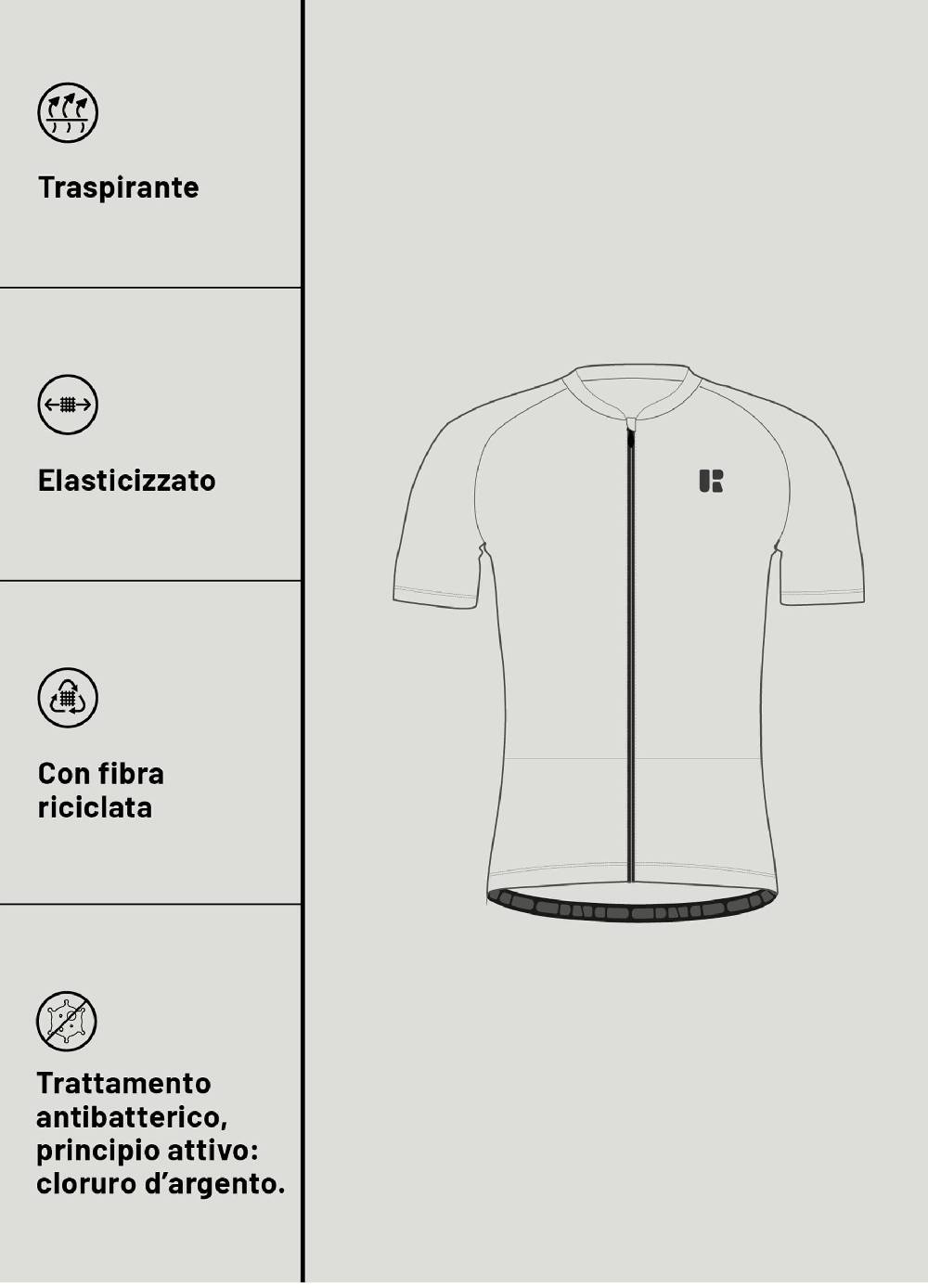 Ovs T-shirt ciclista stampata full-zip Urban Riders Sconto