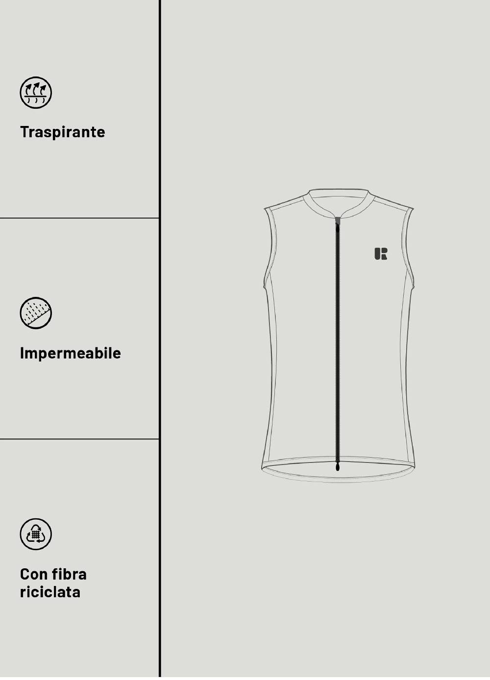 Ovs Gilet ciclista full-zip Urban Riders Offerta