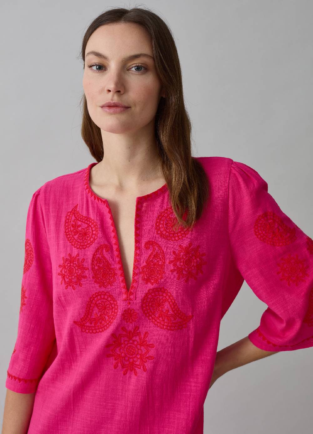 Ovs Caftano lungo copri costume ricami paisley Outlet