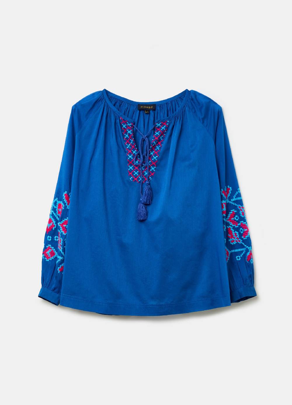 Ovs Blusa over con ricami etnici e nappine Italia