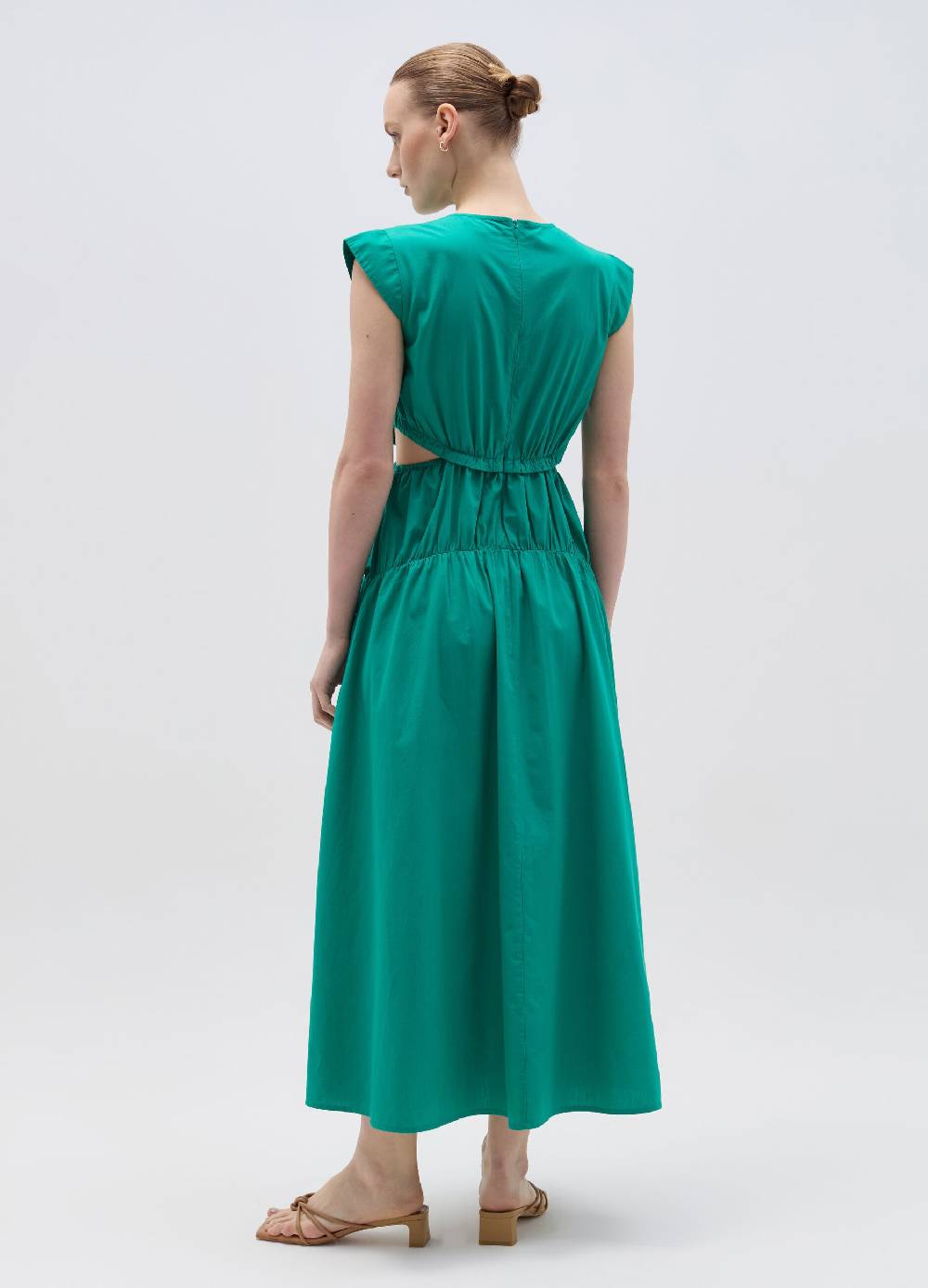 Ovs Vestito lungo in popeline con dettagli cut out In Linea