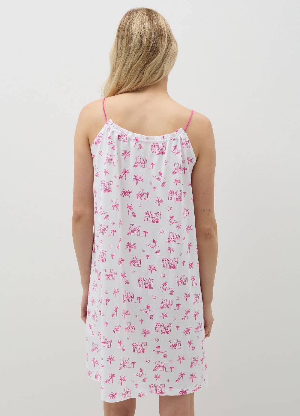 Ovs Camicia da notte con stampa Summer Vibes Nuovo