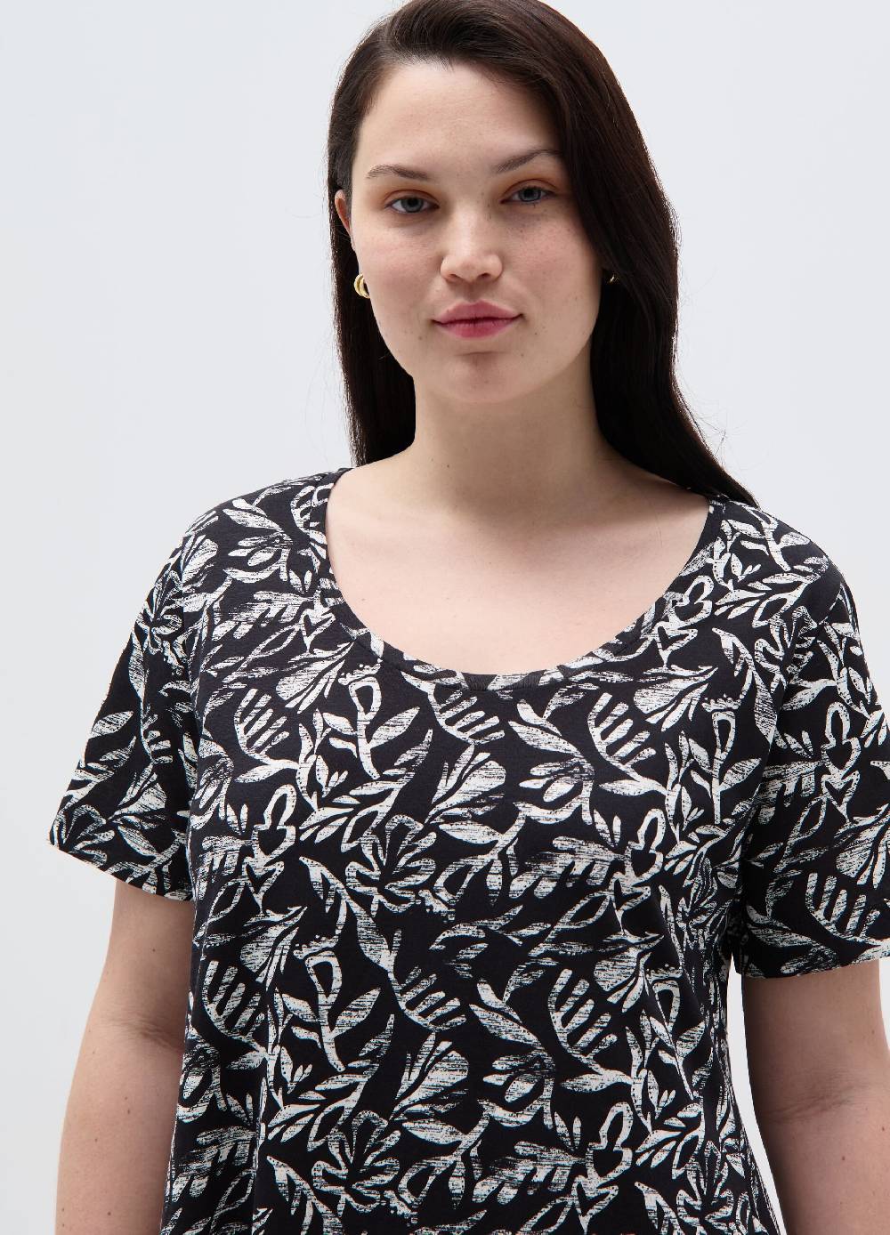 Ovs Vestito corto con stampa all-over Curvy Vendita