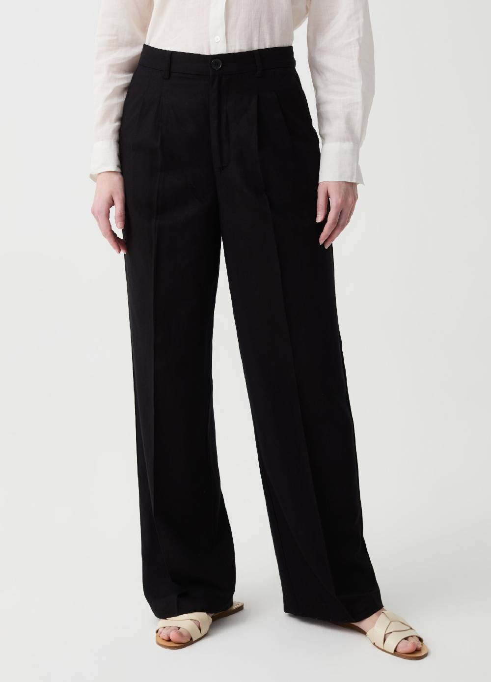 Ovs Pantalone wide leg con pinces Novità