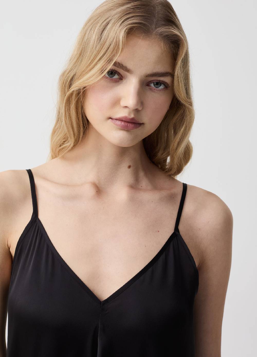 Ovs Vestito lungo in satin con spalline sottili Sconto