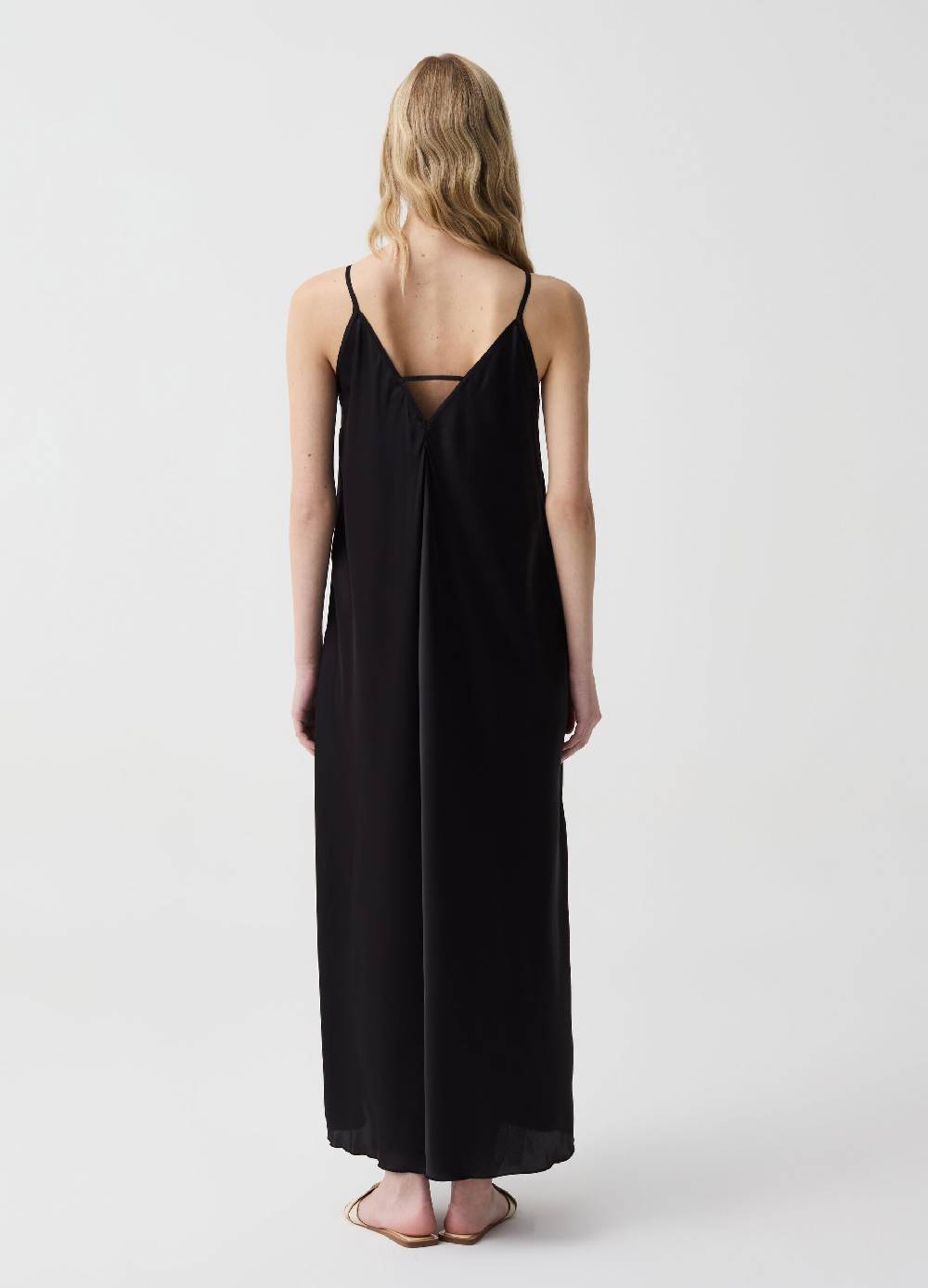 Ovs Vestito lungo in satin con spalline sottili Sconto