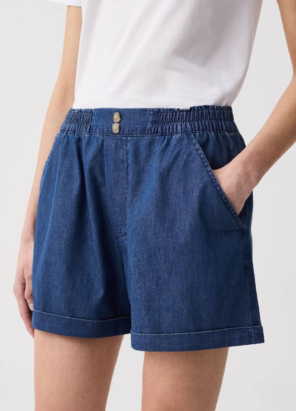 Ovs Shorts in denim fluido con tasche Outlet