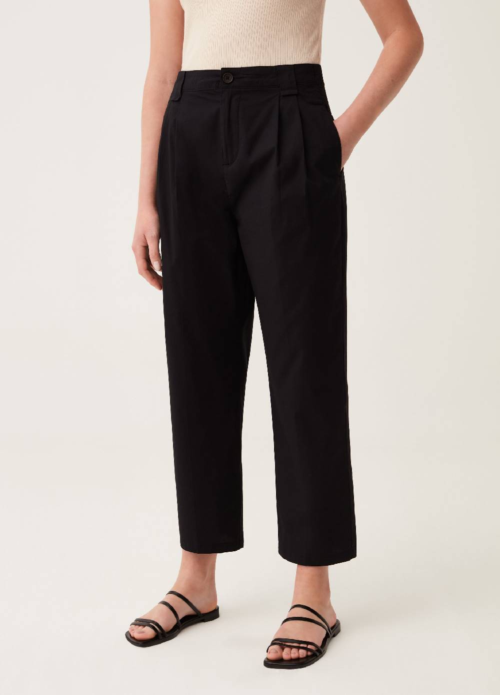 Ovs Pantaloni a sigaretta ankle fit con pinces In Linea