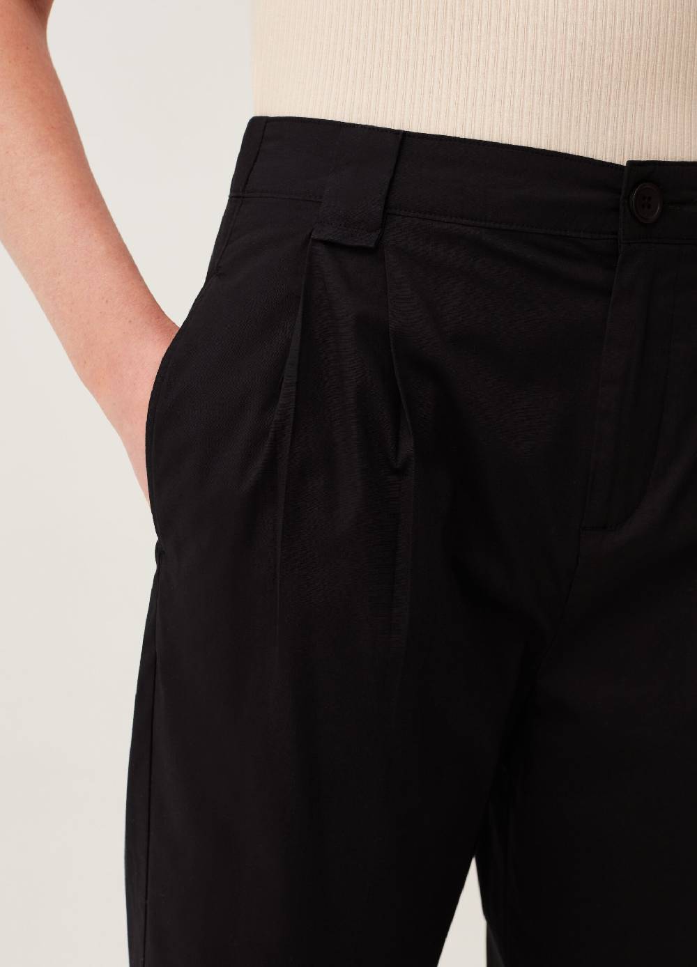 Ovs Pantaloni a sigaretta ankle fit con pinces In Linea