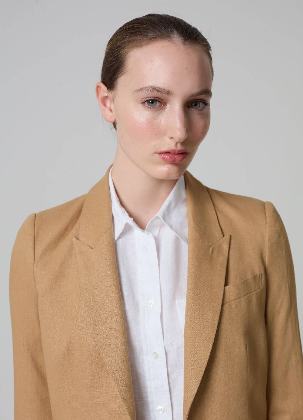 Ovs Blazer PIOMBO in lino e viscosa Vendita
