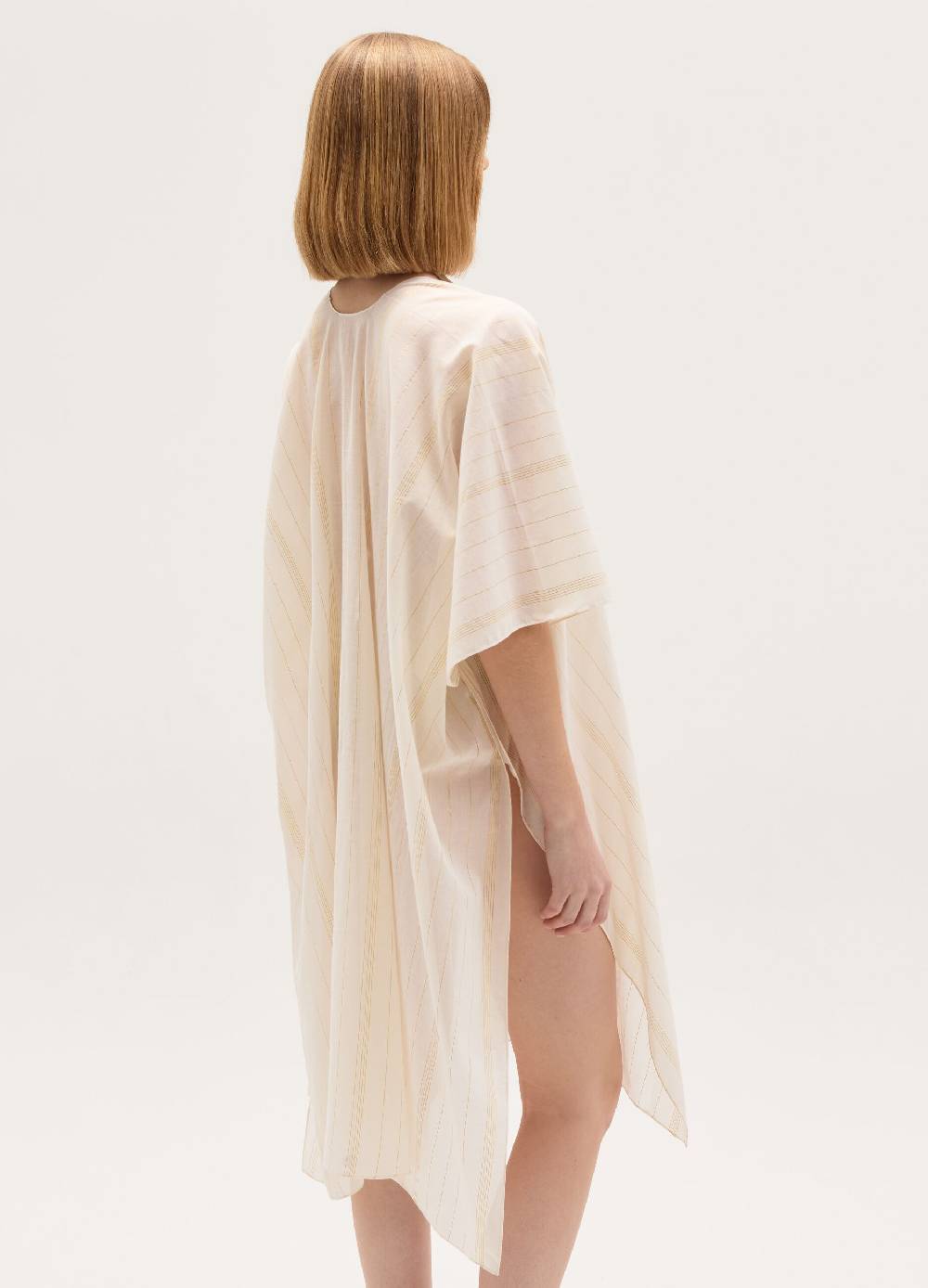 Ovs Kimono lungo copri costume a righe in lurex Promozione