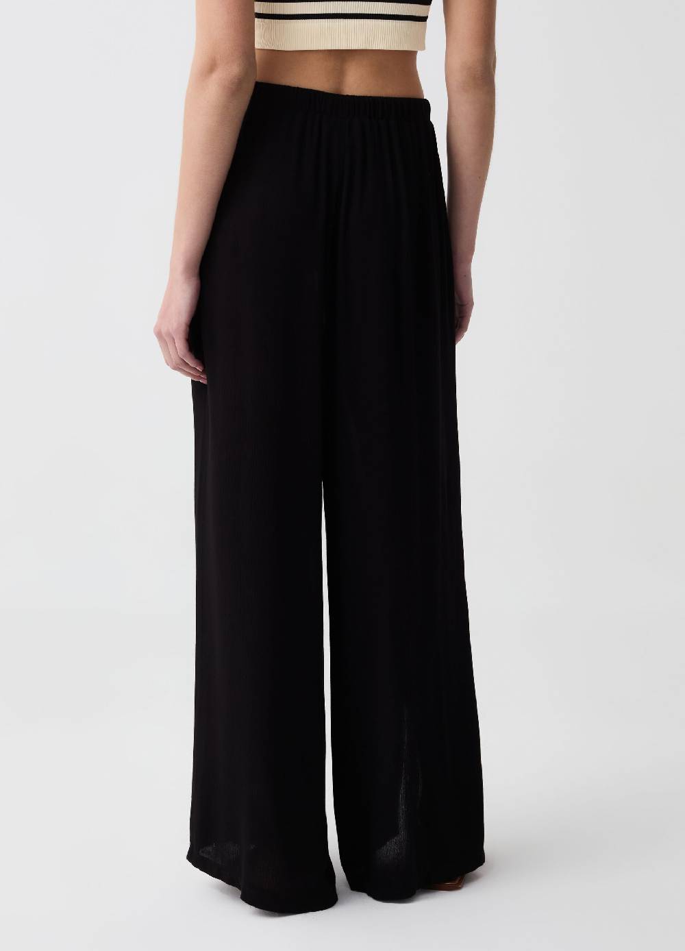 Ovs Pantalone palazzo wide leg con spacchi Acquista Ora
