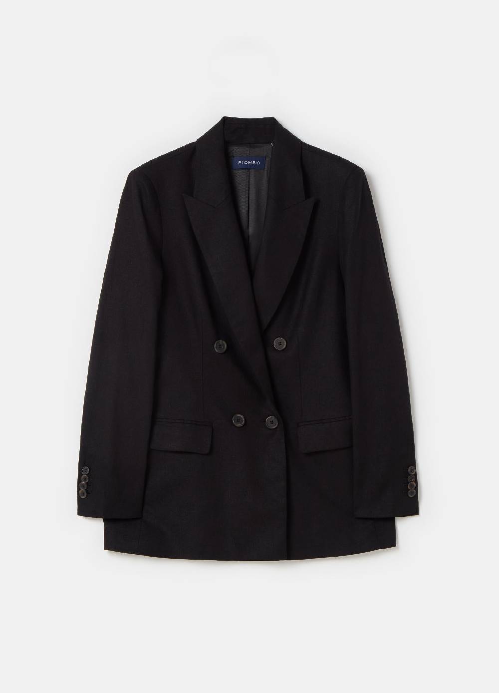 Ovs Blazer doppiopetto in lino e viscosa PIOMBO Shopping Online