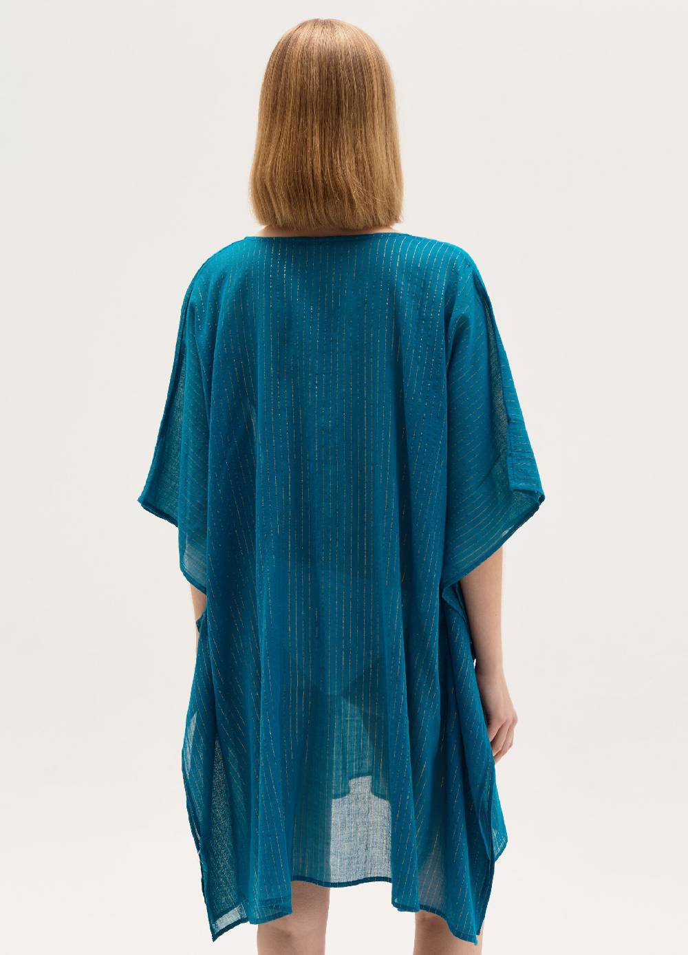 Ovs Poncho copri costume in cotone e lurex Novità