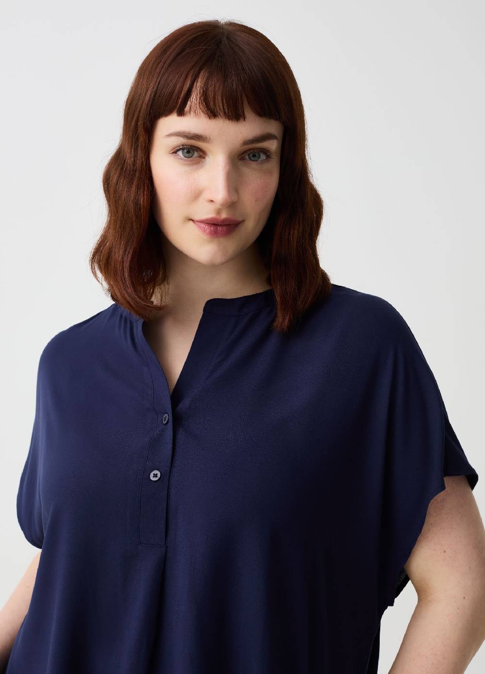 Ovs Blusa in viscosa con bottoni Curvy Online
