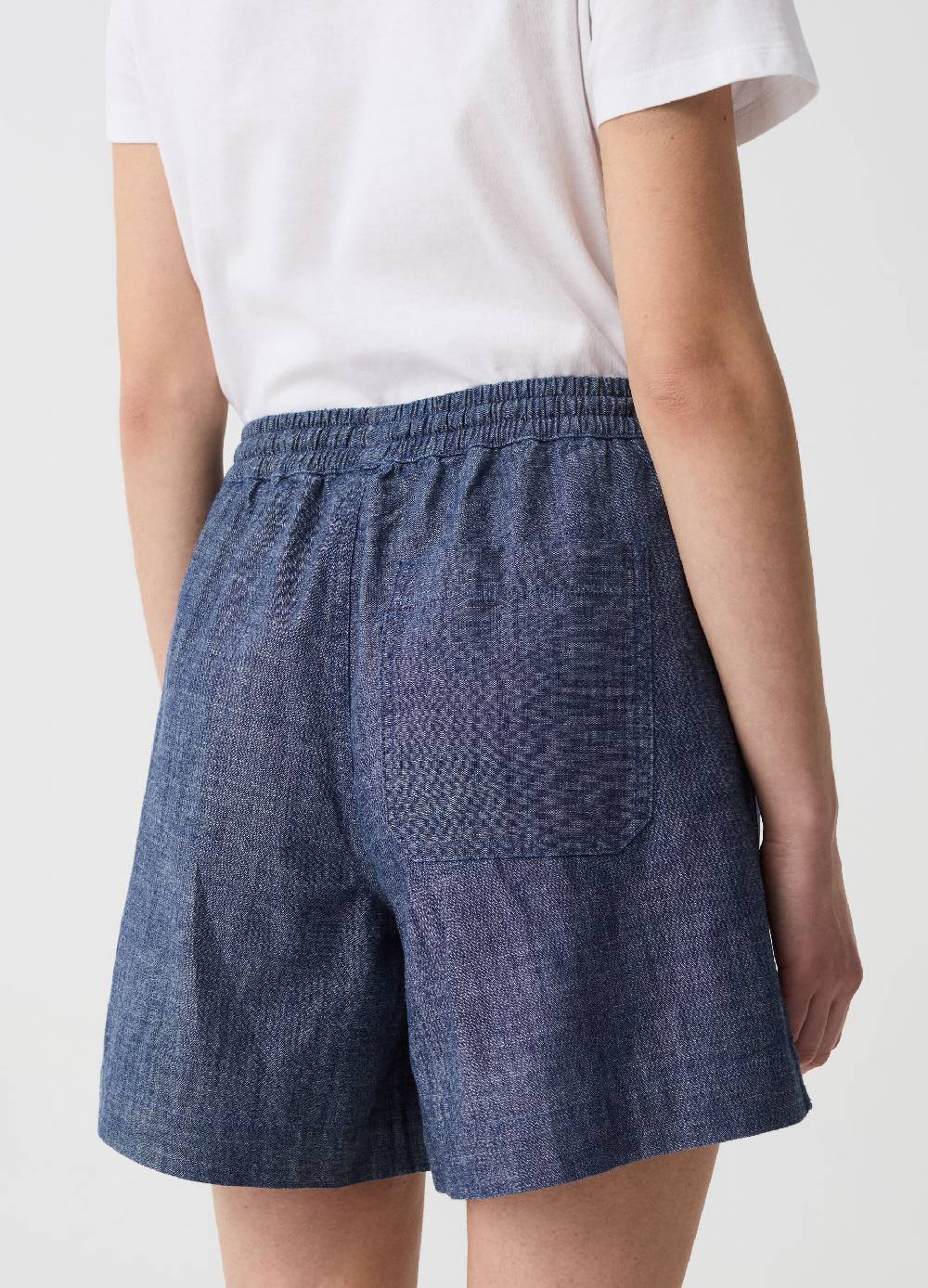 Ovs Shorts in tessuto fluido effetto denim In Vendita