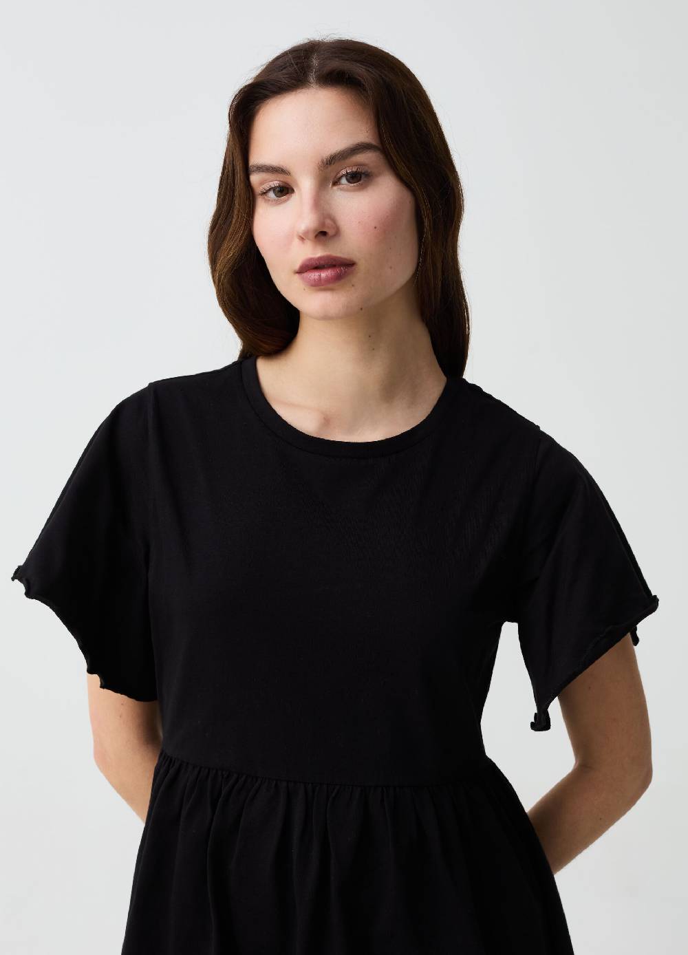 Ovs Vestito Essential corto con maniche a farfalla Offerte