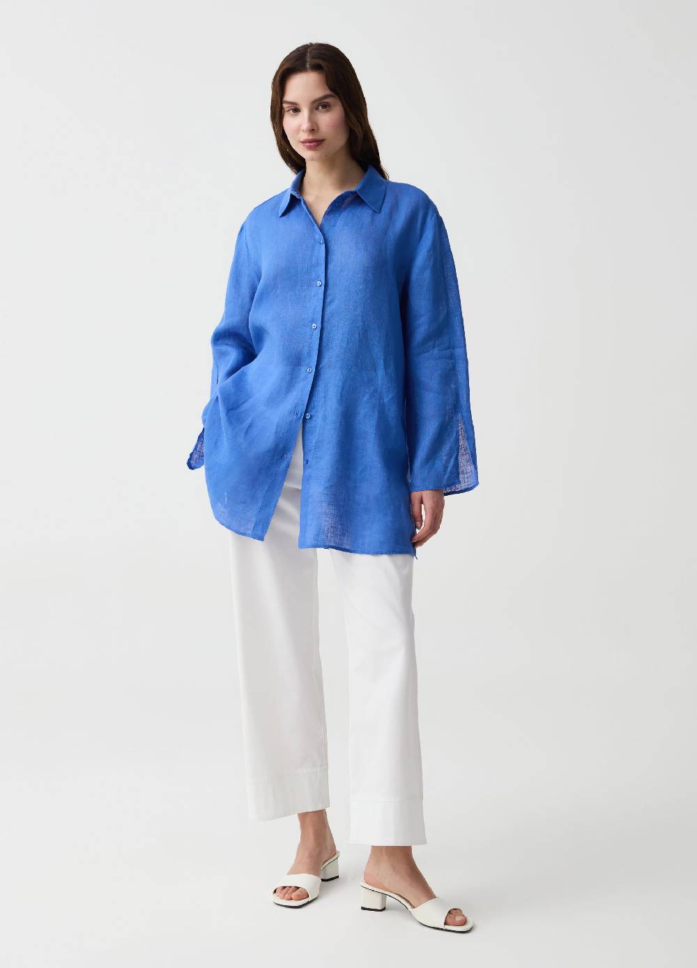 Ovs Camicia lunga in lino con spacchi I Più Venduti