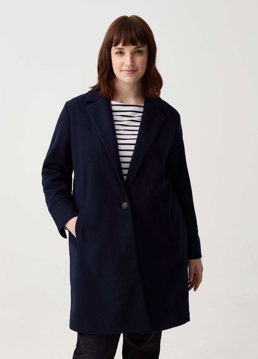 Ovs Cappotto monopetto con spacchi Curvy 2025