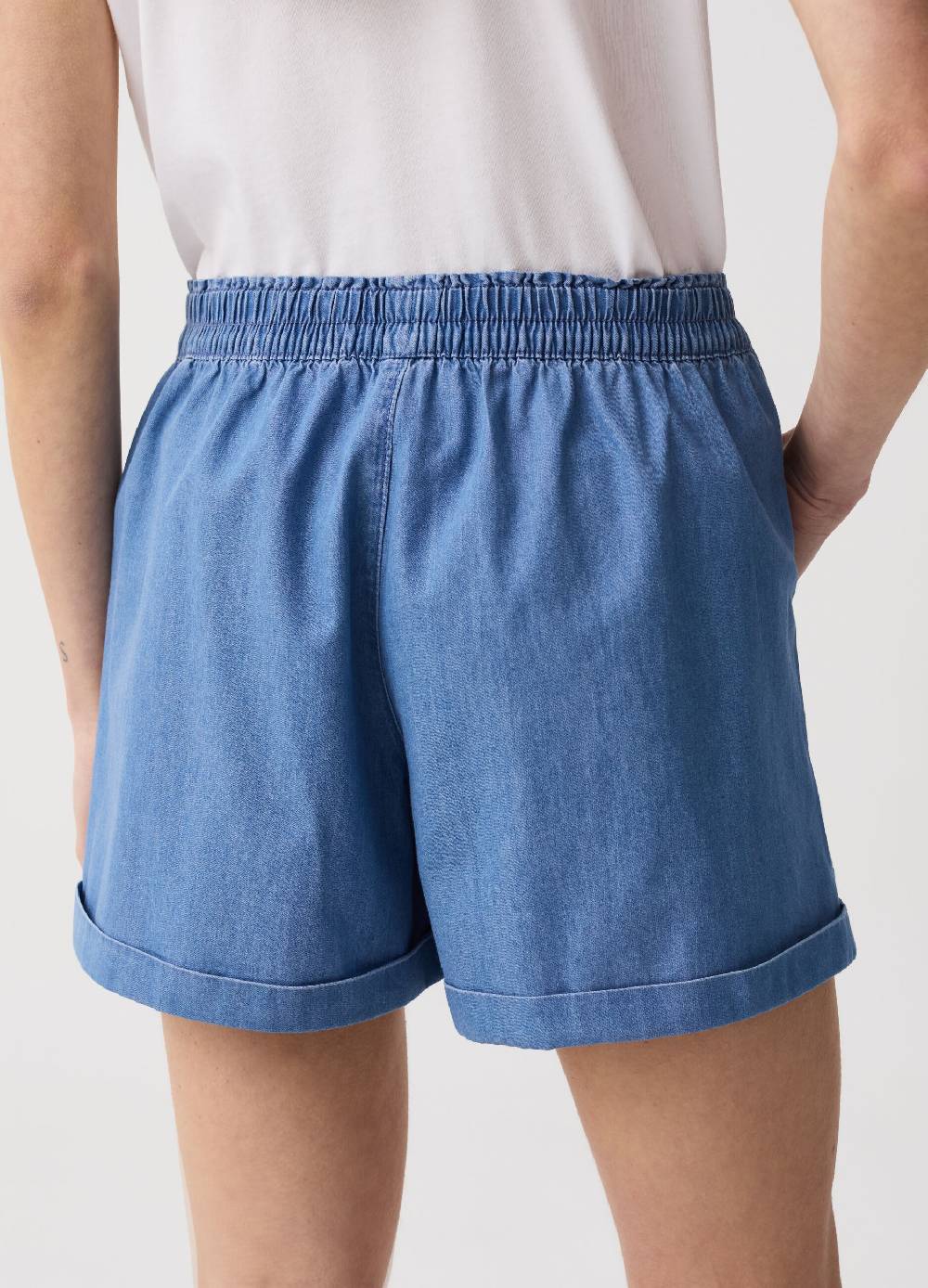 Ovs Shorts in denim fluido con tasche Qualità
