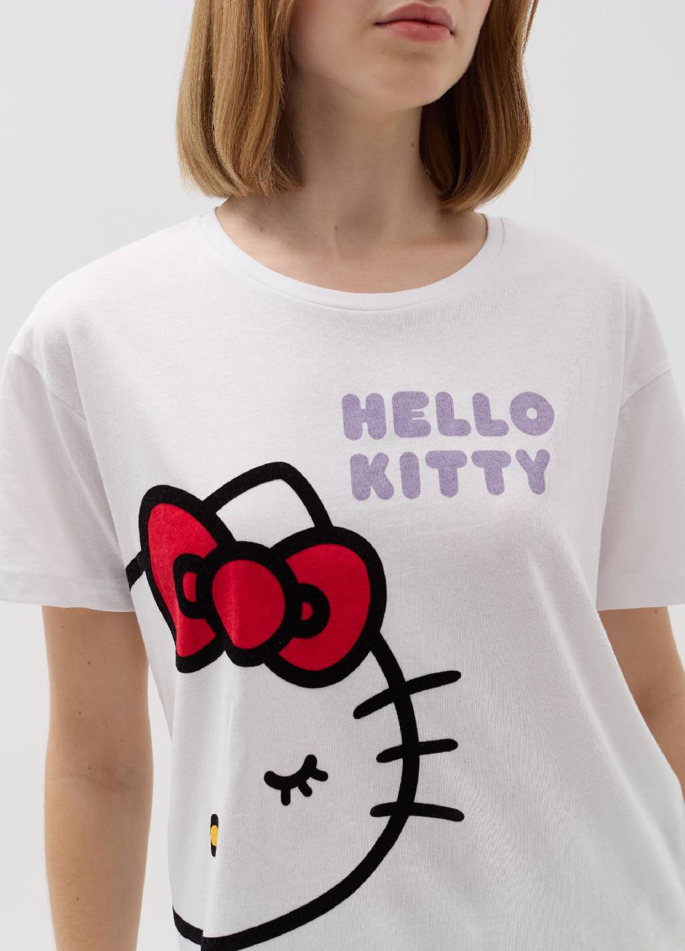 Ovs Pigiama in cotone con stampa Hello Kitty Vendita