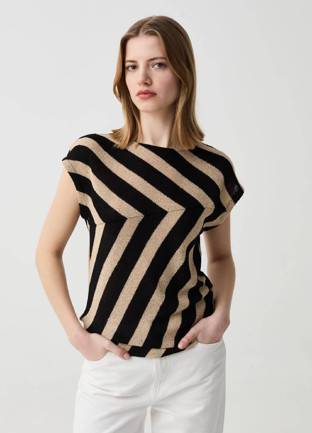 Ovs Top a righe con maniche a kimono
