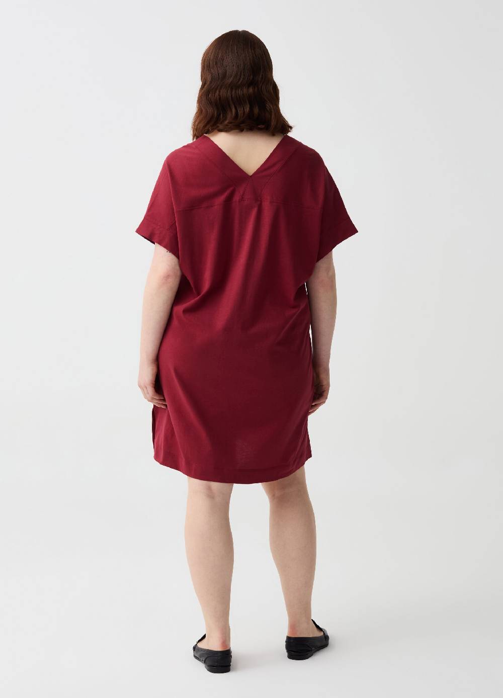 Ovs Abito Essential corto in jersey con scollo a V Curvy Online