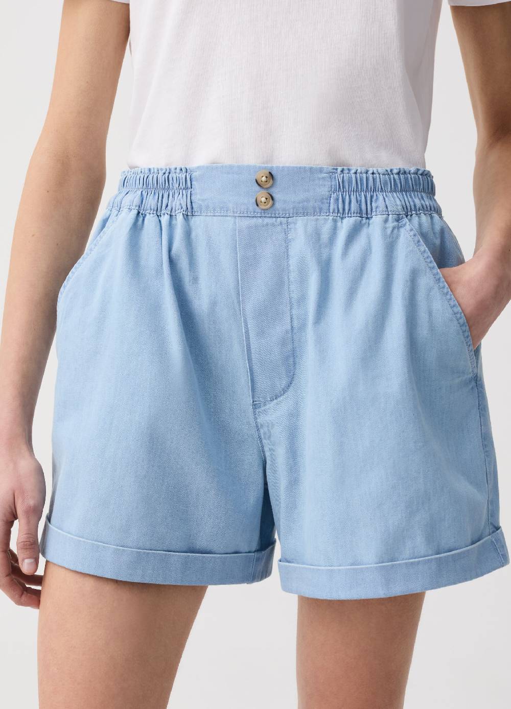 Ovs Shorts in denim fluido con tasche Moda