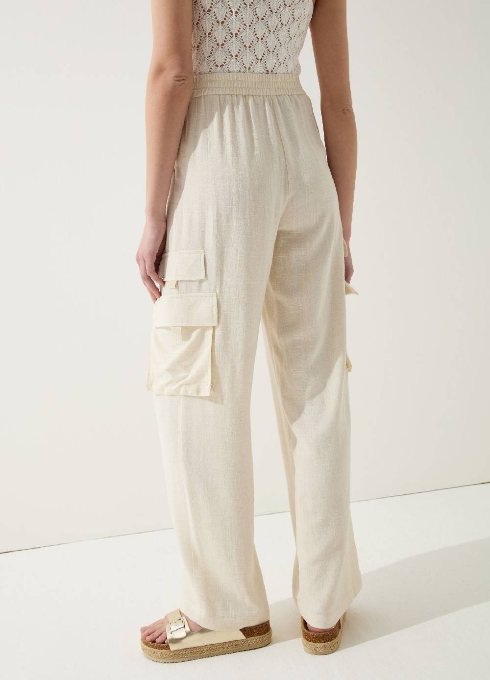 Ovs Pantalone cargo wide leg con pinces Italia