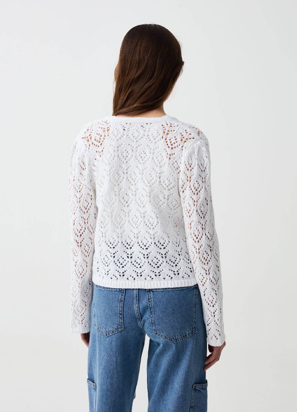 Ovs Cardigan crochet con laccetto Nuovo