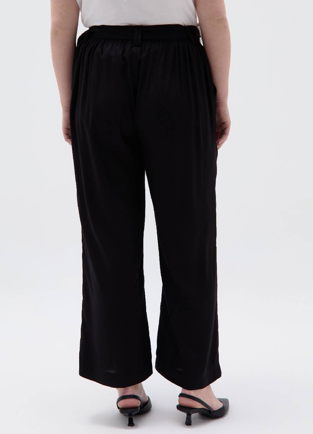 Ovs Pantalone wide leg con cintura Curvy Qualità
