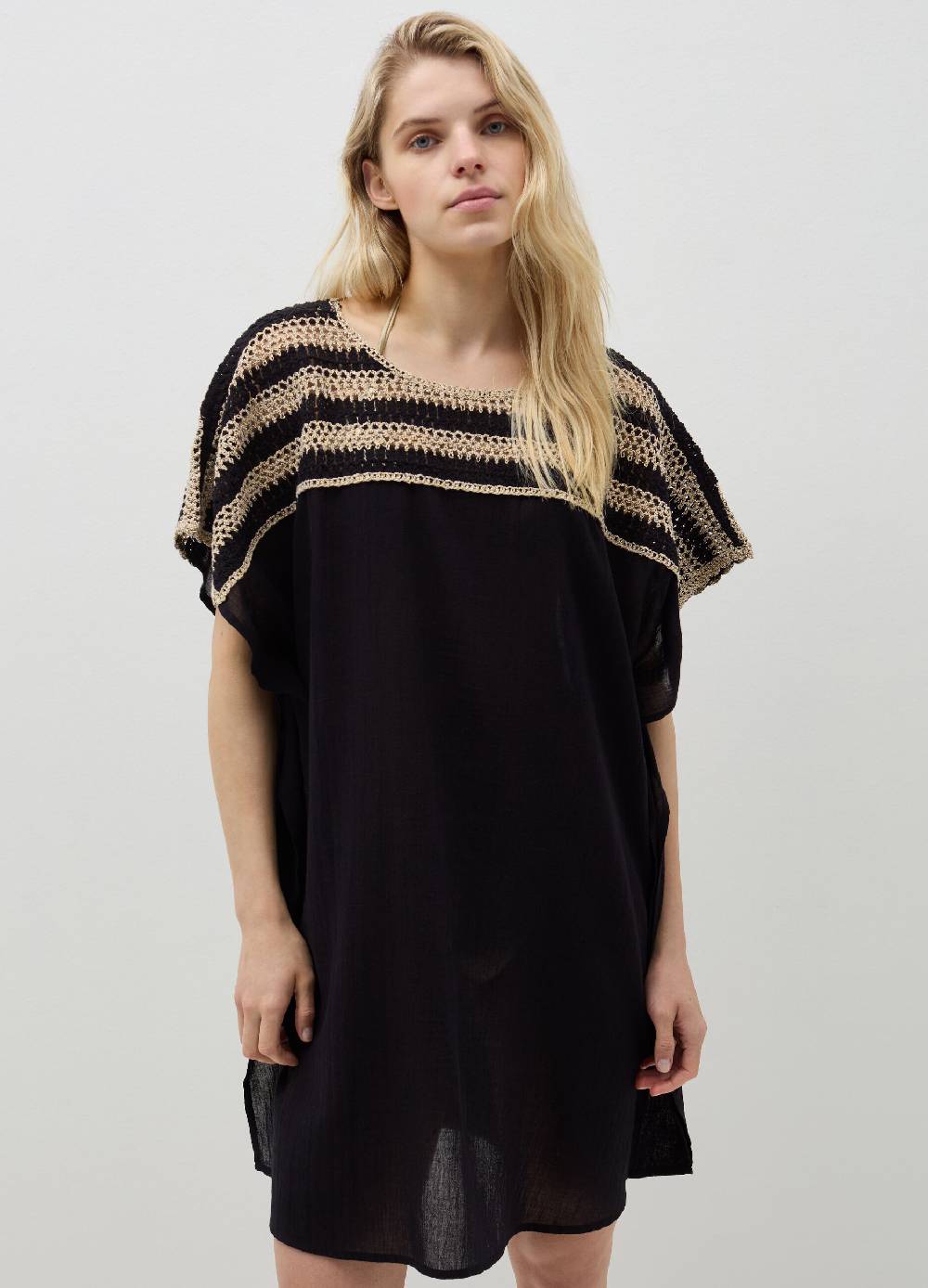 Ovs Poncho copri costume con inserto crochet Soddisfazione Garantita