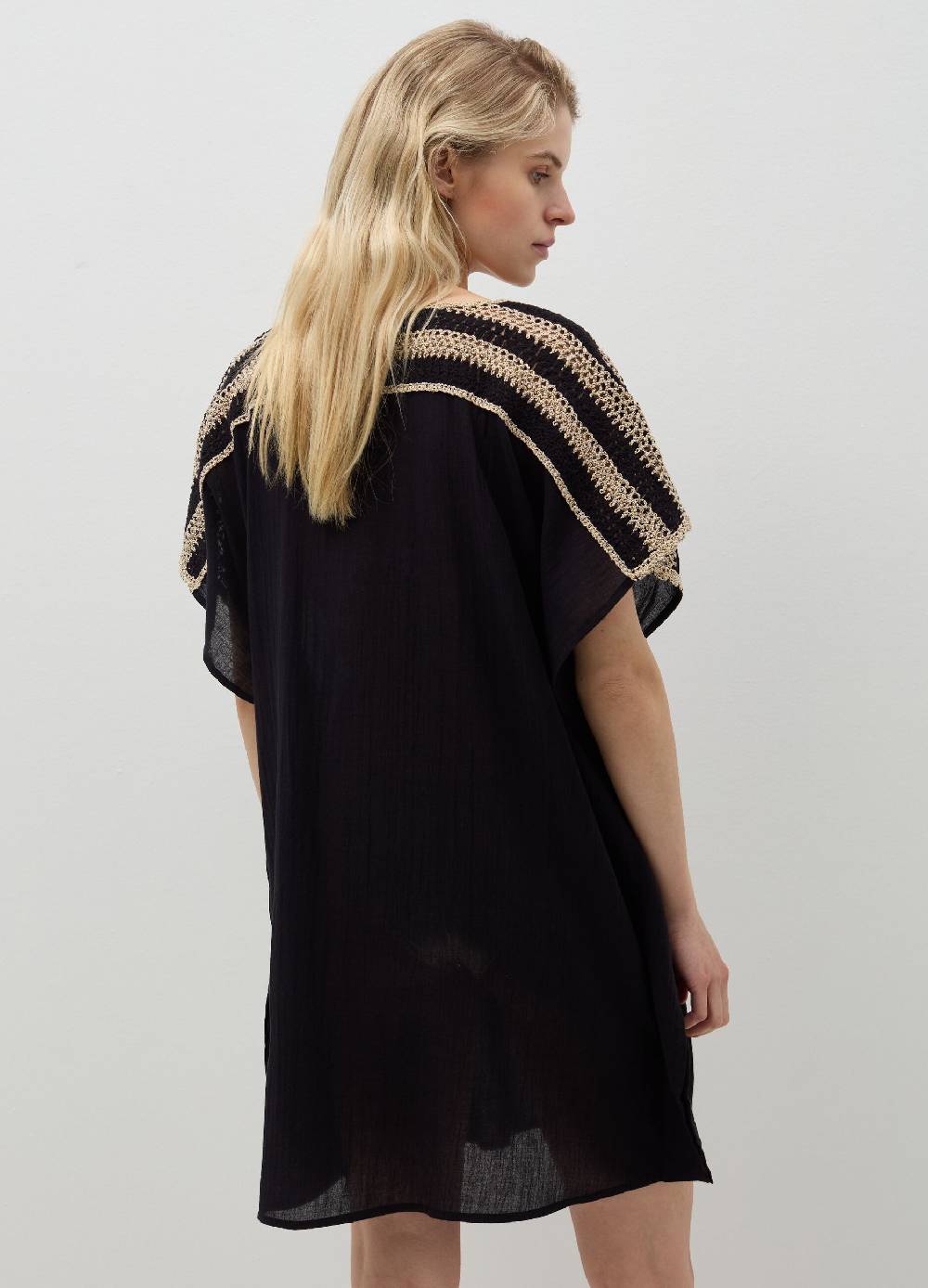 Ovs Poncho copri costume con inserto crochet Soddisfazione Garantita